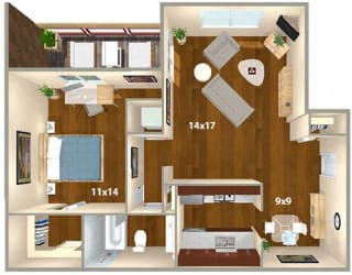Floor Plan Erie A Renovated
