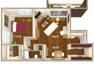 Floor Plan Erie B Renovated