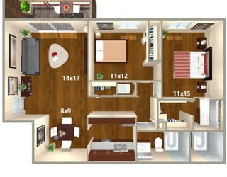 Floor Plan Ontario B Renovated