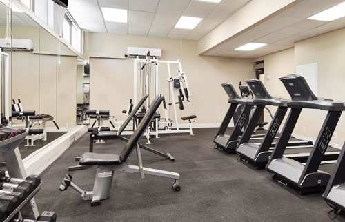 Fitness centre with weights and cardio machines