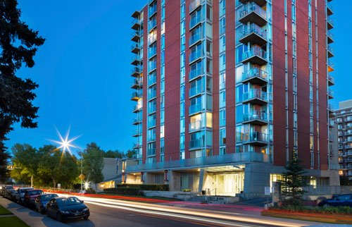 exterior image of building during the night