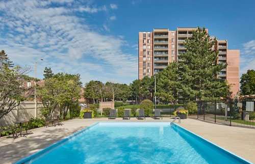 Pristine outdoor swimming pool