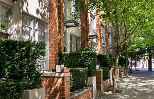 Exterior view of the property on a blue sky day.