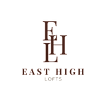 East High Lofts logo with a green background.