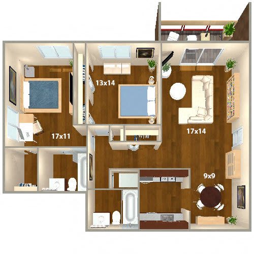 Floor Plan  Ontario A Renovated