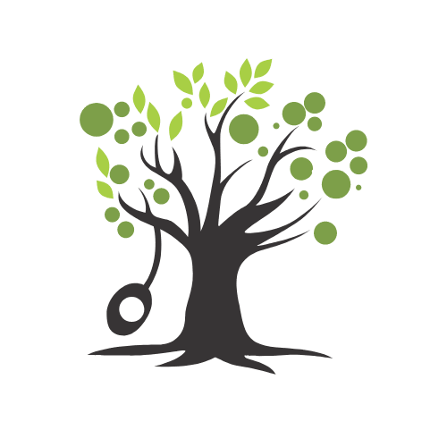 an illustration of a tree with a key