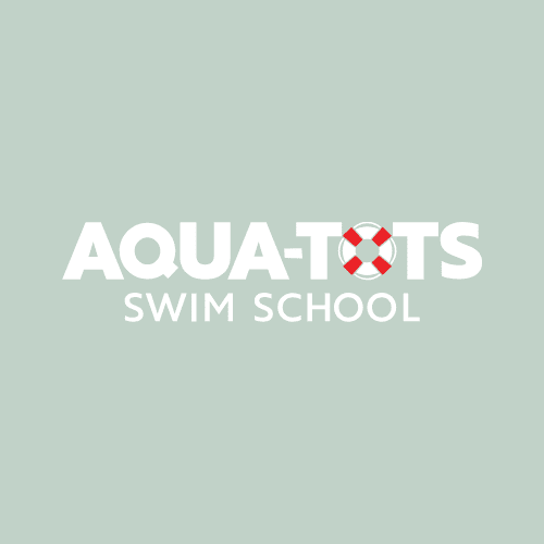 A logo for an aqua-themed swim school.