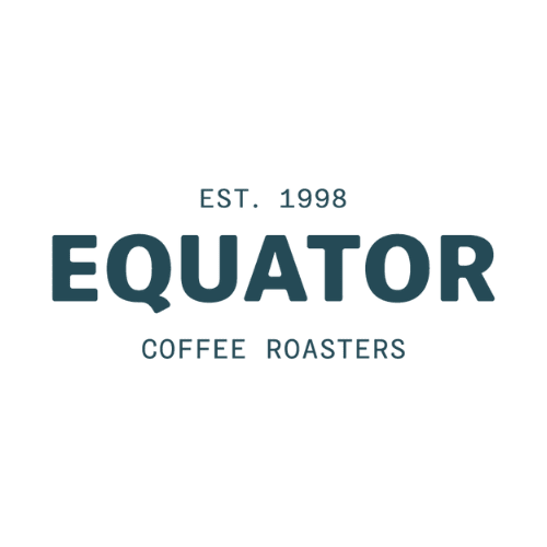A logo for Equator Coffee Roasters established in 1998.