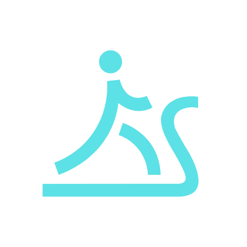 a icon of a person riding a skiis    on a black background