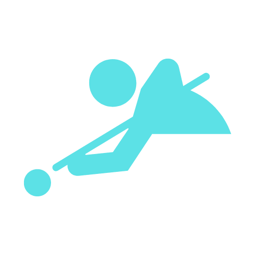 a silhouette of a person hitting a ball with a golf club