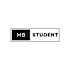a black and white sign that reads mb student