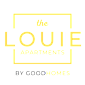 The logo for The Louie Apartments by Goodhomes.