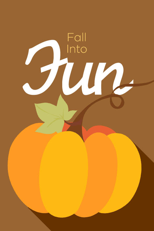 Stock flyer for fall activities