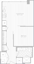 1 bedroom 1 bathroom at Artline Apartments, Washington, Washington-DC