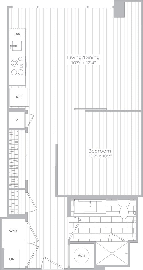 1 bedroom 1 bathroom at Artline Apartments, Washington, Washington-DC