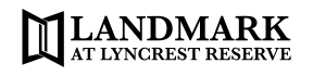 the logo in black and white at Landmark at Lyncrest Reserve Apartments, Nashville, TN, 37209