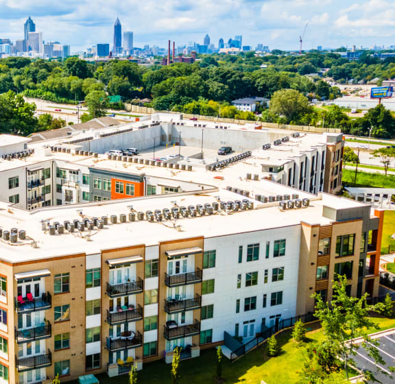 Aerial view at Link Apartments® Grant Park, Atlanta, Georgia