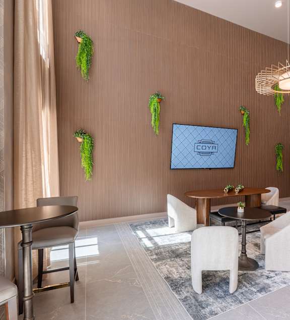 a rendering of an apartment building on a city street at Coya in Las Vegas, NV