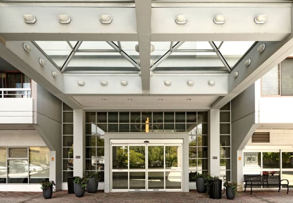 Building entrance  at Lenox Club, Arlington, VA