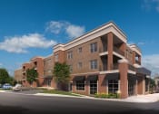 Thumbnail 10 of 10 - a rendering of a new apartment building on a city street