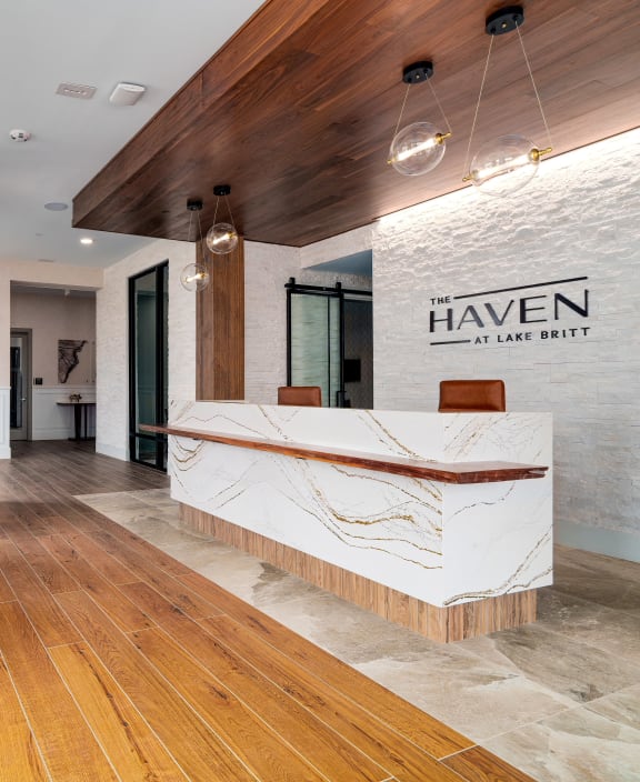 a rendering of the lobby of a hotel at The Haven at Lake Britt Apartments, Winter Garden, FL 34787