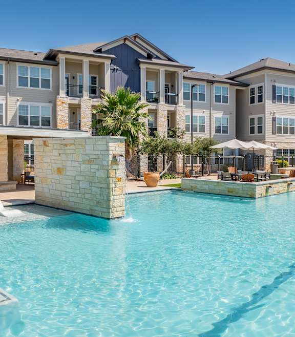 Large Shimmering Pool at Citadel at Westpointe, Texas