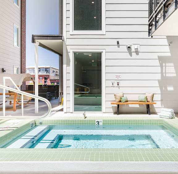 A small pool in a residential area.