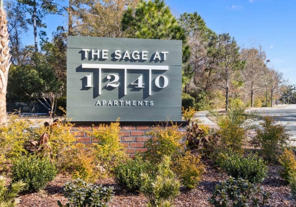 Sage at 1240 apartments in Mount Pleasant South Carolina photo of monument sign