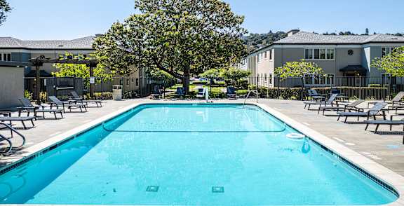a group of young people laughing and smiling at the beach at Hillsdale Garden Apartments, San Mateo