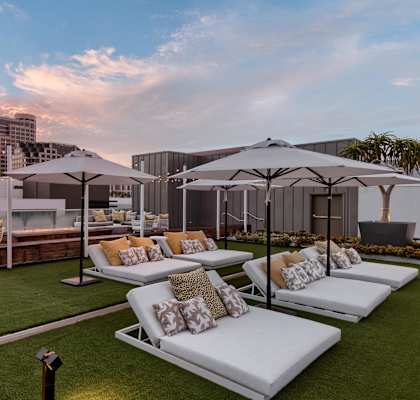 Outdoor Lounge at Altana, Glendale, California