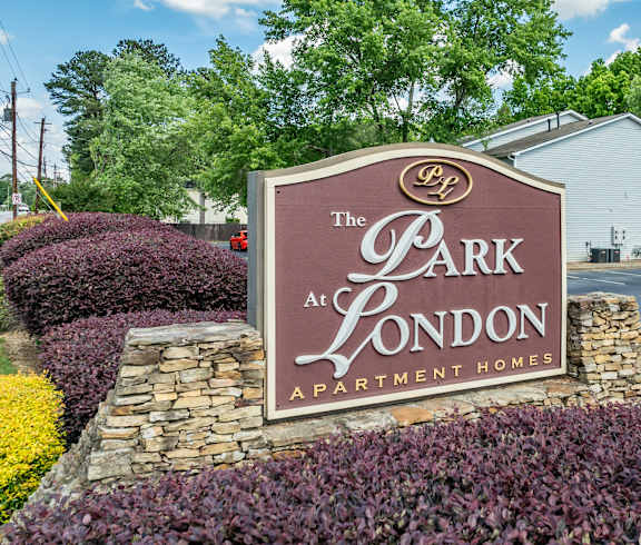 the park apartments entrance sign