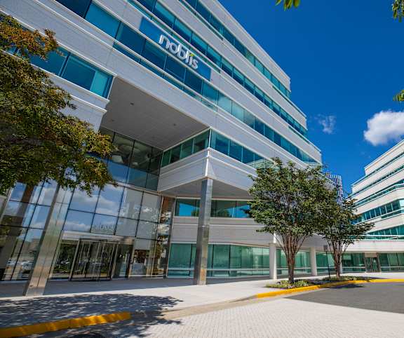 A modern building with the word "rofl" on it.