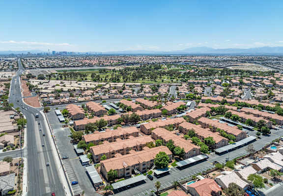 Drone Community View at Craig Ranch Villas, North Las Vegas, NV