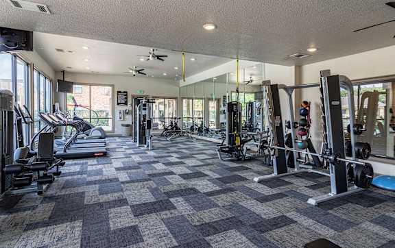 Gym center equipment at Grand Villas at Cinco Ranch, Katy
