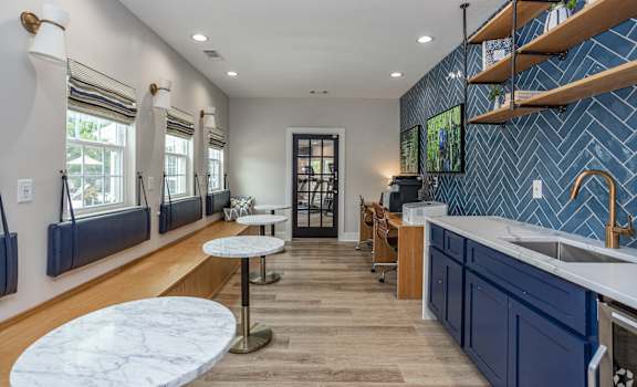 Clubhouse Kitchen at Mill Creek Run Apartments, Macon