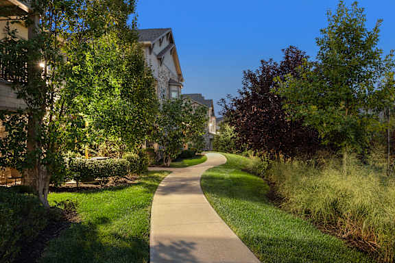 Safe Outdoor Walking Paths at Adara Overland Park, Kansas