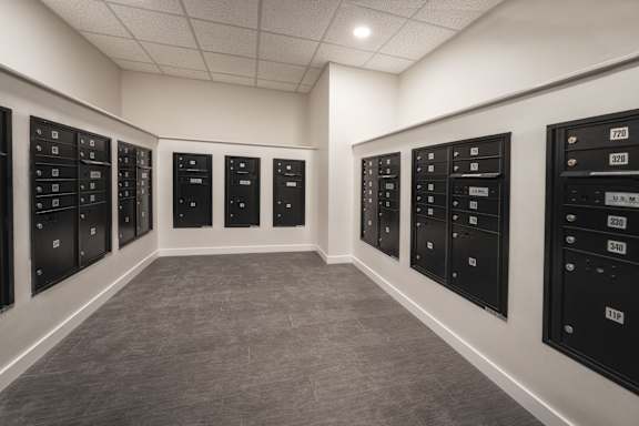 Mail Boxes at Unite Apartments, North Dakota