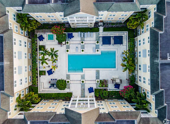 a rendering of the pool at the ace hotel anaheim convention center