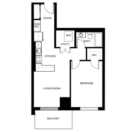Floor Plan  The Limburg 1 Bedroom Suite