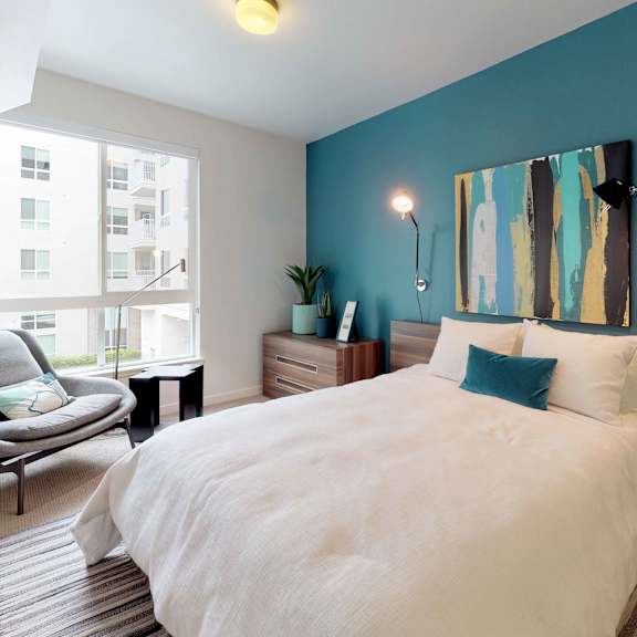 Olive DTLA Two Bedroom First Bedroom
