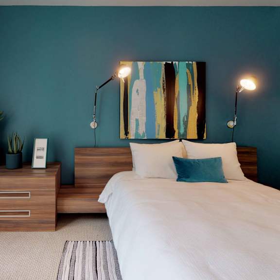Spacious Bedroom at OLiVE DTLA in Los Angeles, California