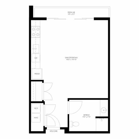 Studio Floor Plan