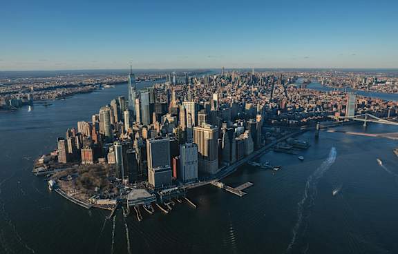 Bird eye view  at Aria, New York, NY