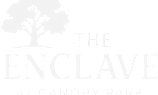 The logo for The Enclave at Canopy Park features a tree.