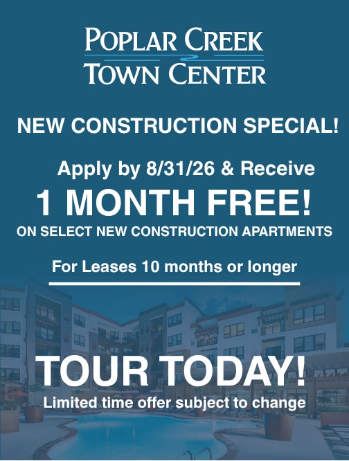 Social Lounge at Poplar Creek Apartments, Brookfield
