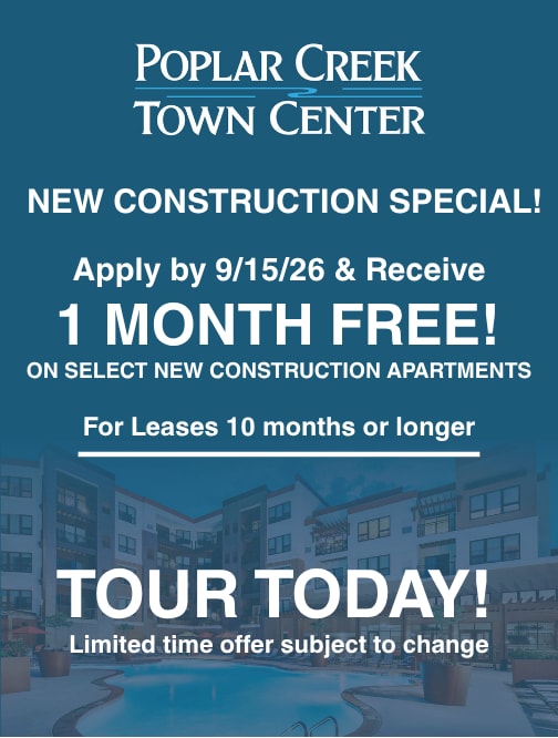 Social Lounge at Poplar Creek Apartments, Brookfield