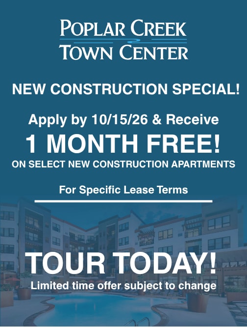 Social Lounge at Poplar Creek Apartments, Brookfield