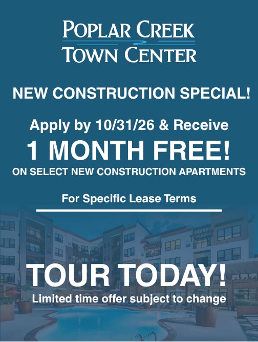 Social Lounge at Poplar Creek Apartments, Brookfield