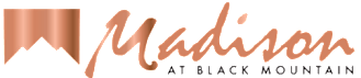 The image features the text "Maison at Black Mountain" in a cursive, orange font.