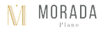 A black background with a gold and white logo that says "M Morada Plano".